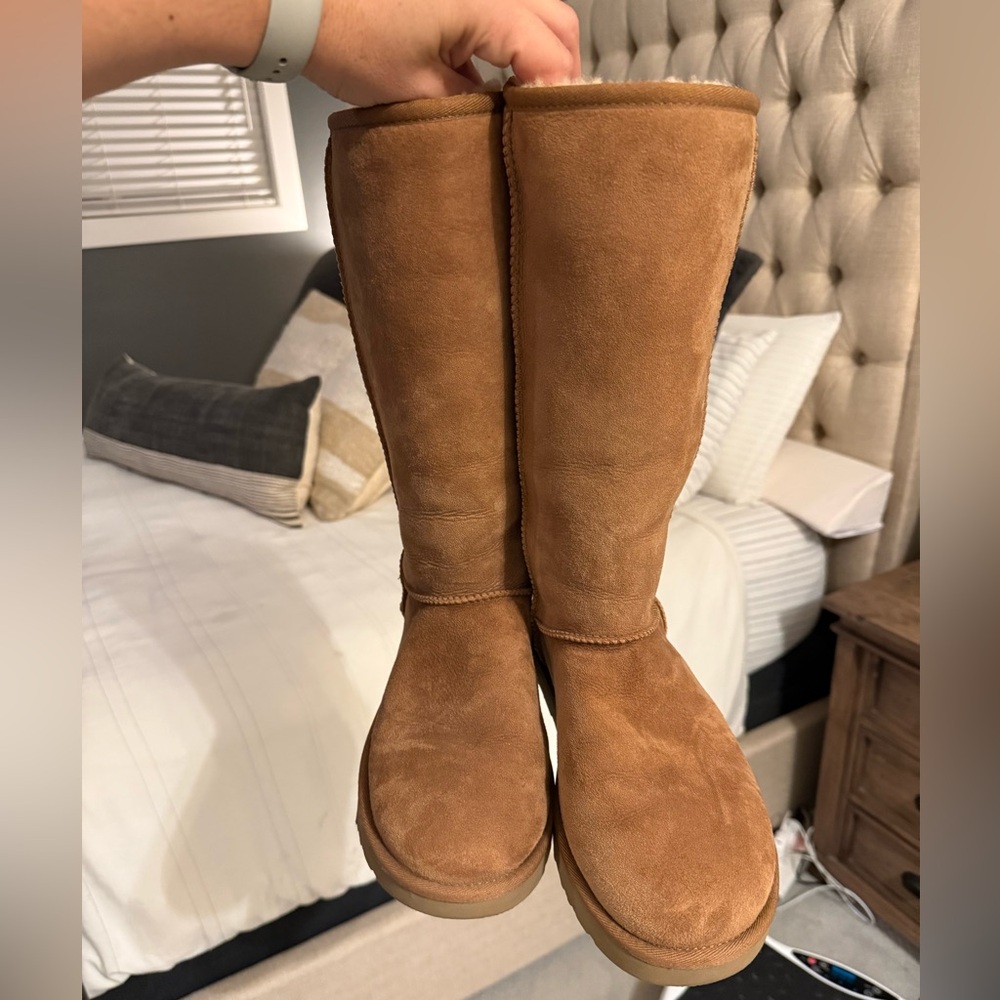 UGG Tan Suede Women's Slippers